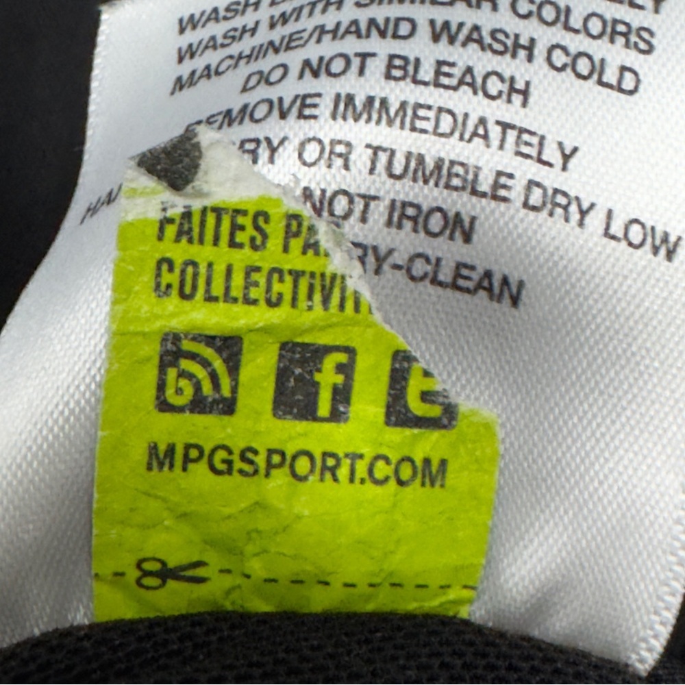 MPG Sport Black Active Crop Tank Built-In Bra Women’s Small - Picture 3 of 6